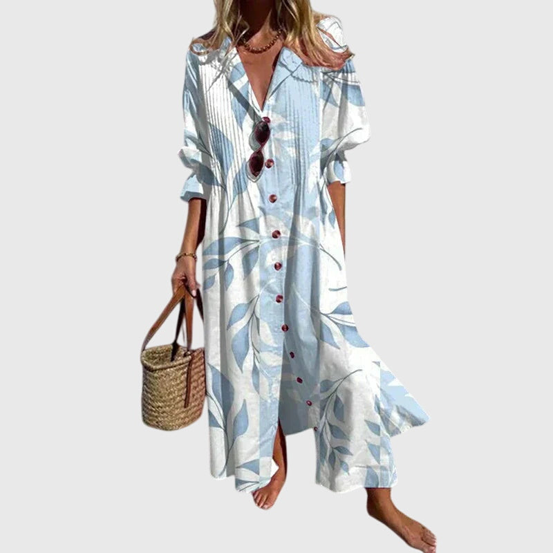 Bohemian Dress with Flowing Silhouette and Fine Detail
