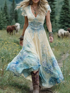 Floral Maxi Dress with Flowing Silhouette