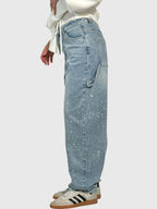 Relaxed Trousers with Sparkling Detail