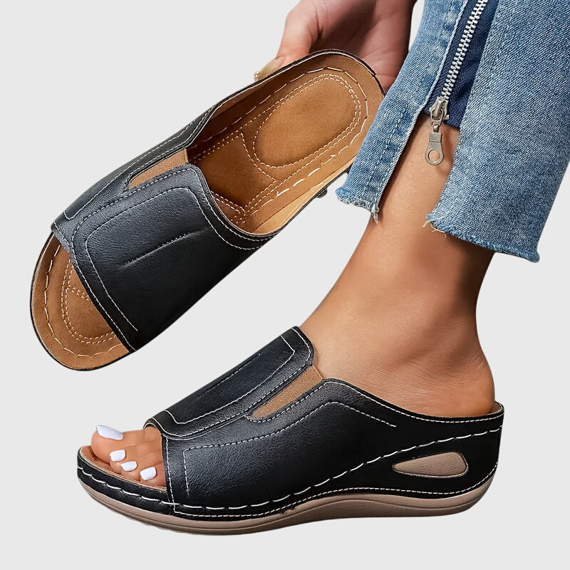 Contoured Sandals with Slip-Resistant Sole