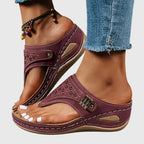 Slip-On Sandals with Striped Detail