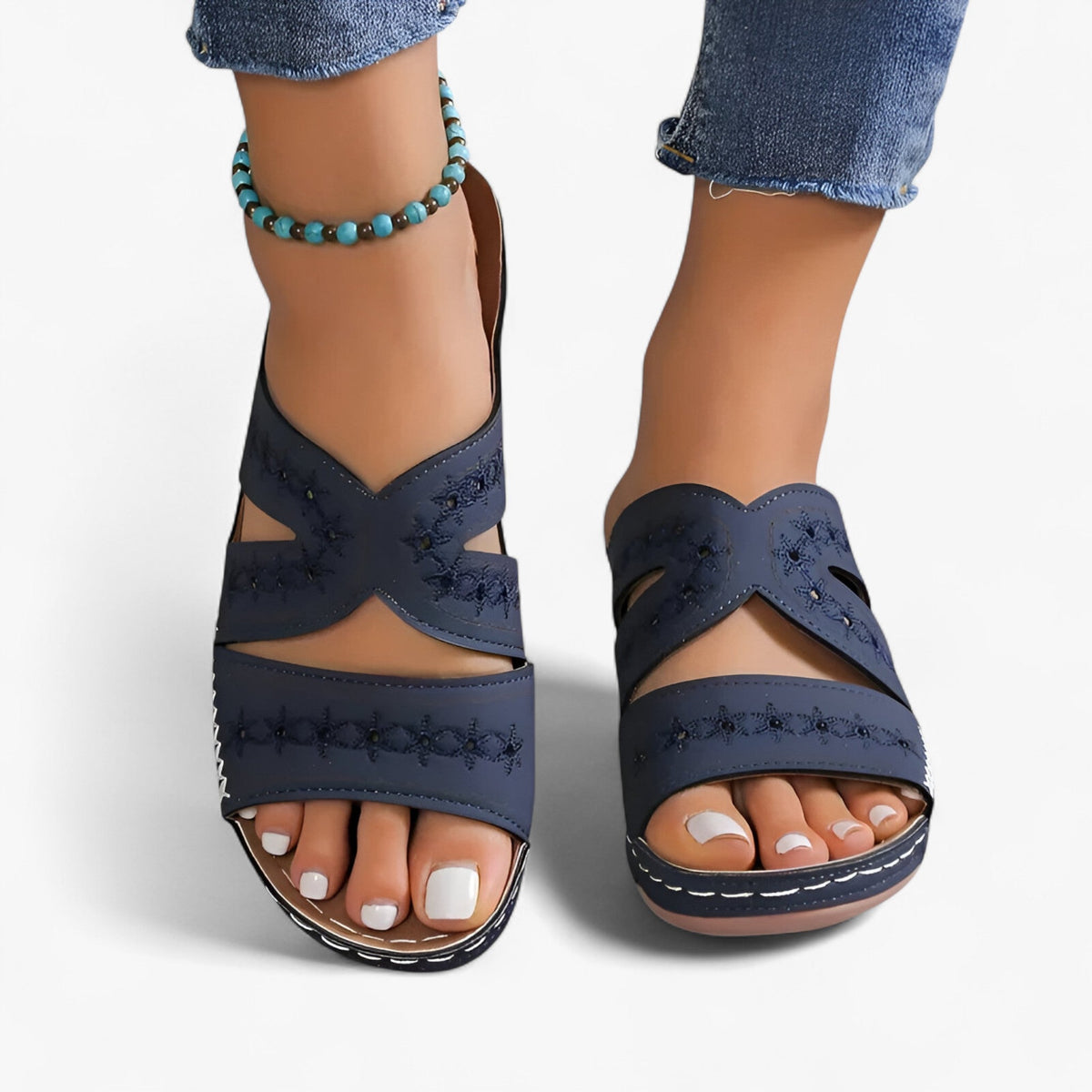 Sandalias con suela moldeada y soporte del arco integrado