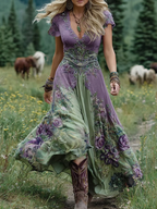 Floral Maxi Dress with Flowing Silhouette