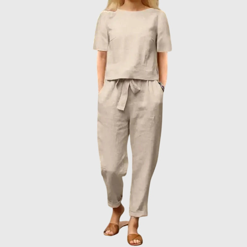 Summer Co-Ord Set with Polished Easy Finish