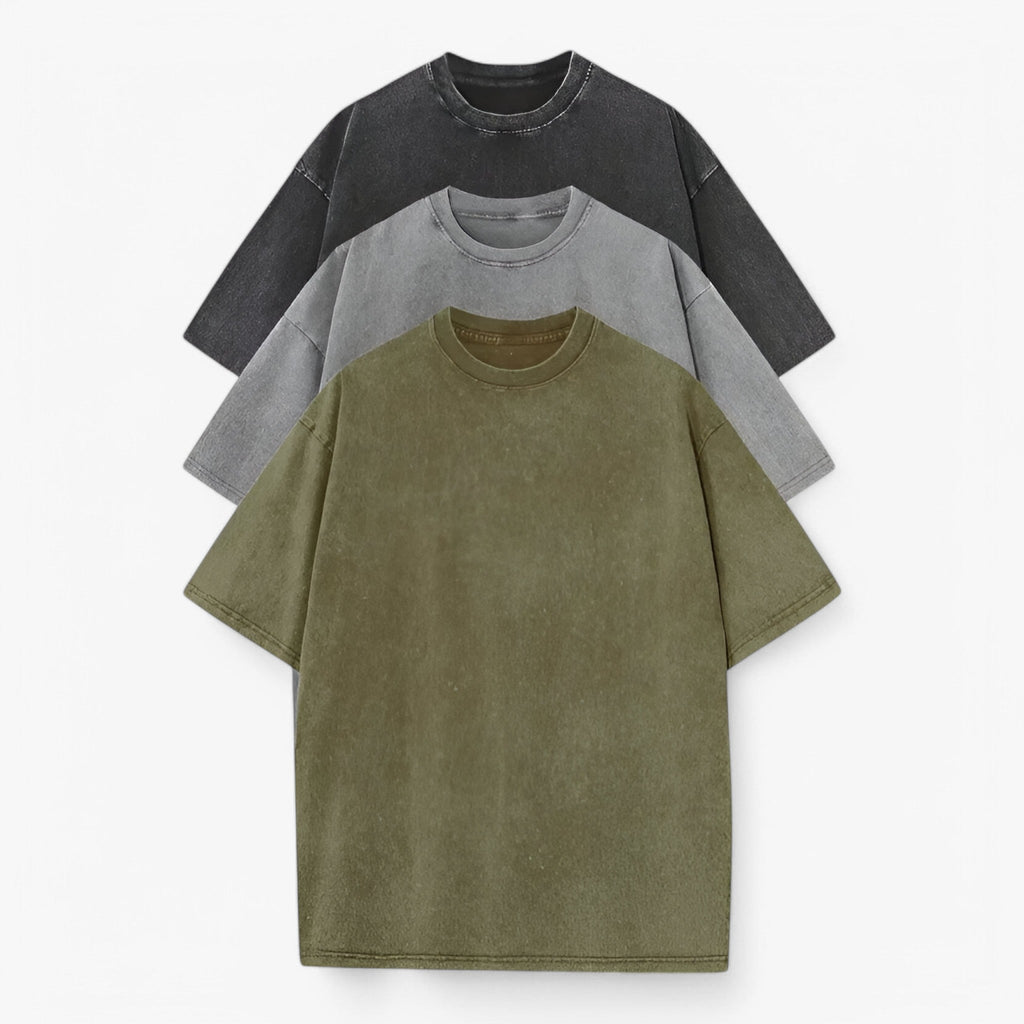 3-Pack Soft Breathable 100% Cotton T-Shirts for Men