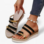 Wedge Sandals with Open-Toe Design for Summer