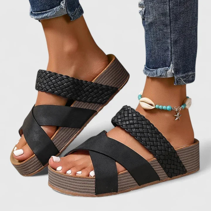 Shaped Sole Sandals with Slip-Resistant Grip
