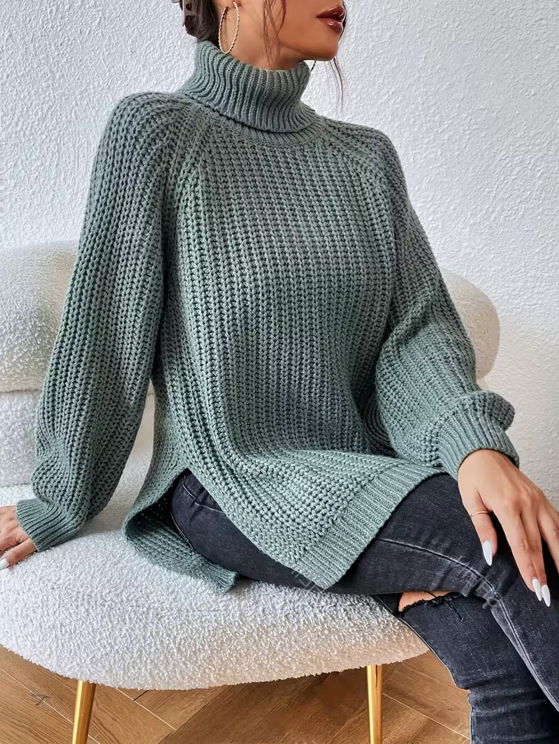 Oversized Crew Neck Jumper with Relaxed Fit