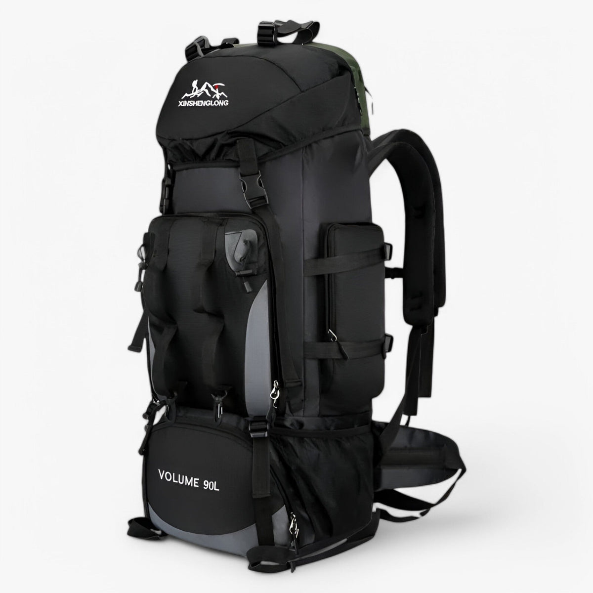 Large Capacity Water-Resistant Backpack with Hip Belt