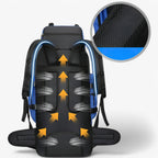 Large Capacity Water-Resistant Backpack with Hip Belt