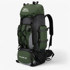 Large Capacity Water-Resistant Backpack with Hip Belt