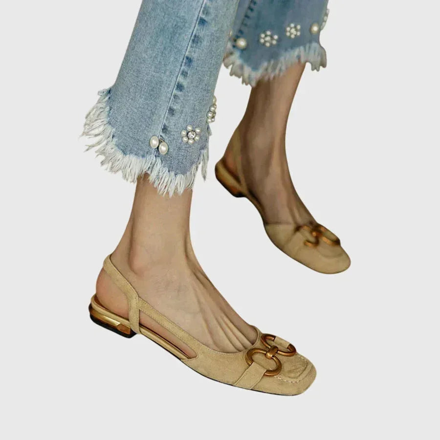 Buckle Fastening Sandals with Contoured Footbed