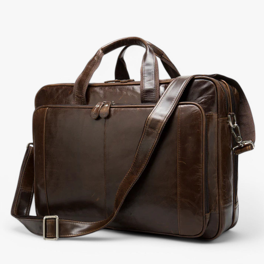 Structured Shoulder Bag with Laptop Compartment