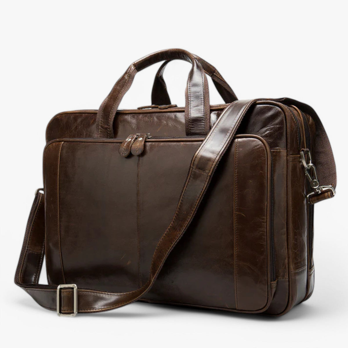 Structured Shoulder Bag with Laptop Compartment