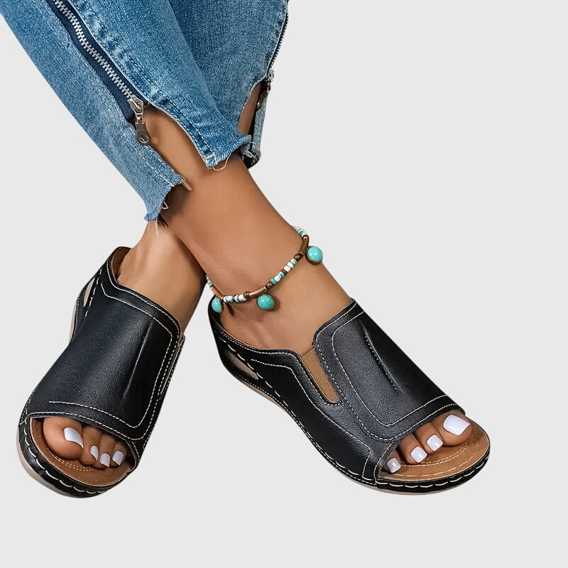 Contoured Sandals with Slip-Resistant Sole
