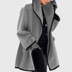 Buttoned Fleece Jacket with Pockets