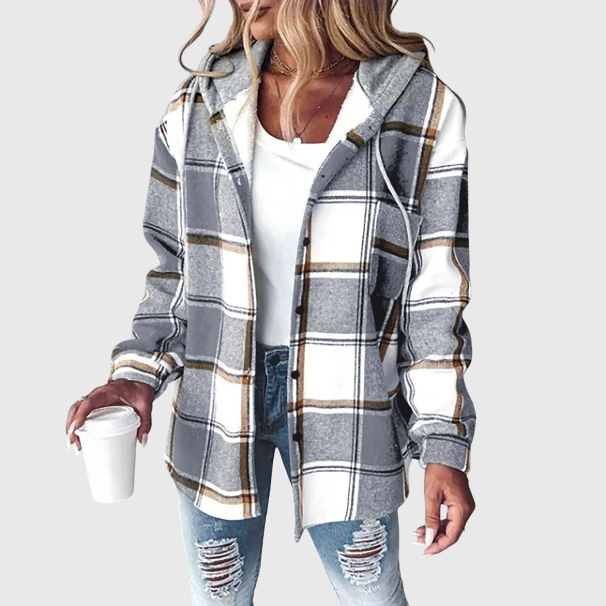 Mesh Panel Jacket with Button Placket