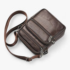 Vertical Crossbody Bag with Multiple Compartments