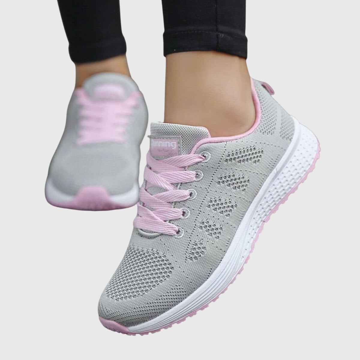 Cushioned Trainers with Shock Absorbing Sole