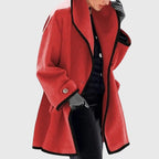 Buttoned Fleece Jacket with Pockets