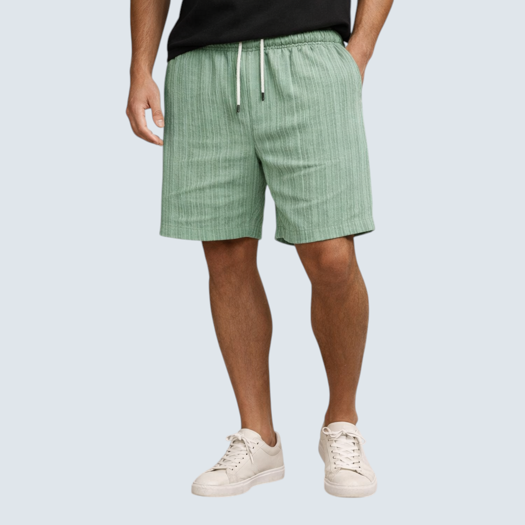 Men's Linen Shorts with Relaxed Regular Fit