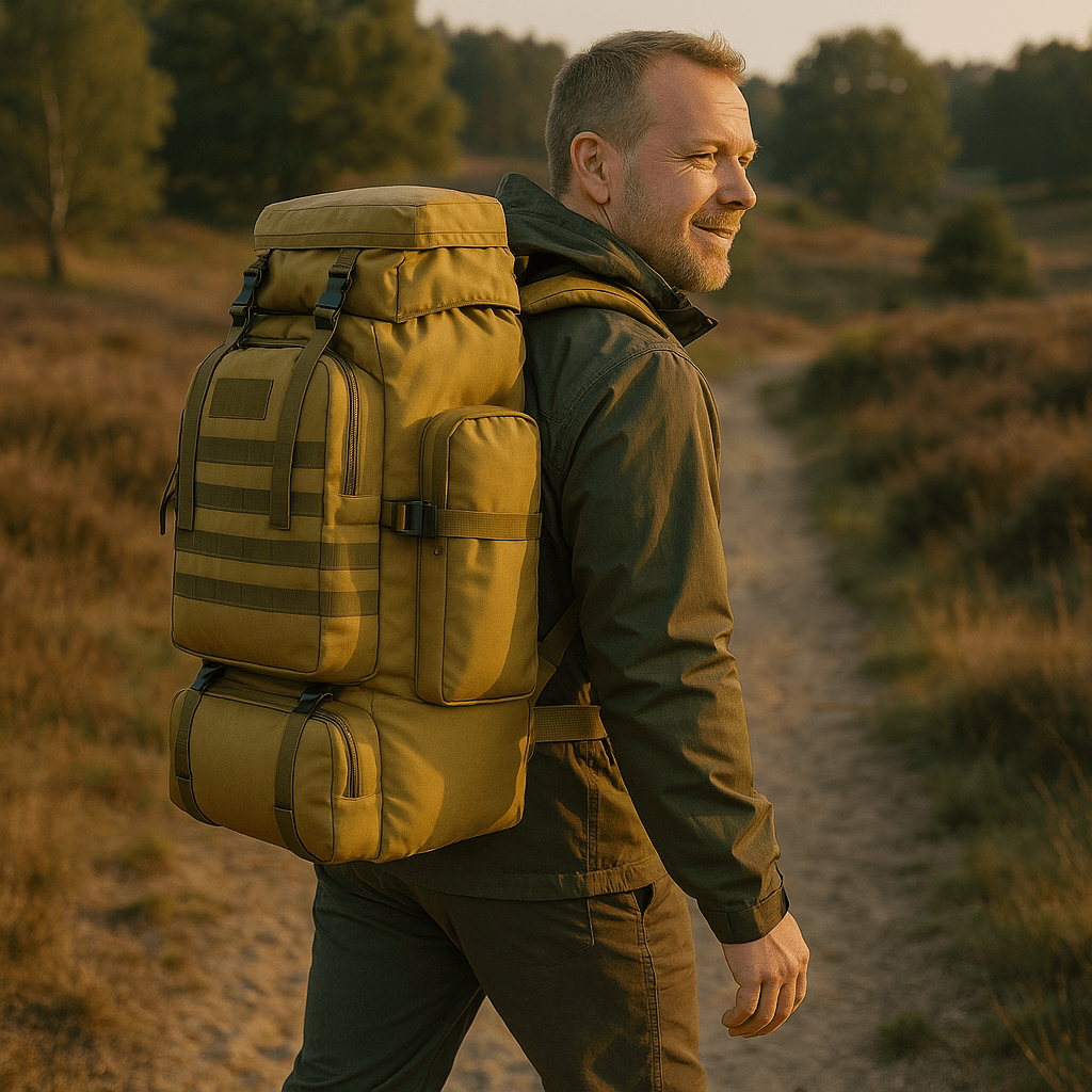 Large Water-Resistant Tactical Backpack for Camping