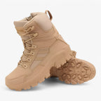 Tactical Boots with Shock-Absorbing Sole