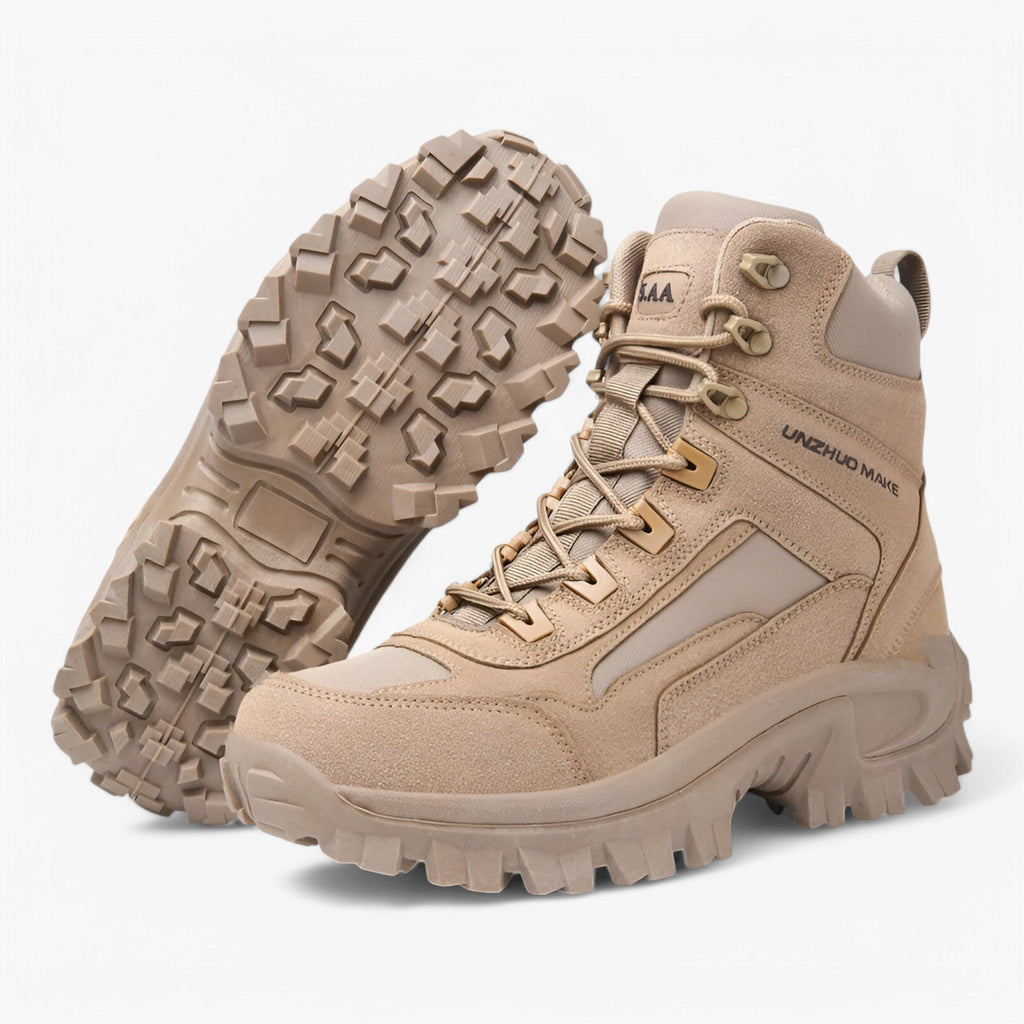 Tactical Boots with Shock-Absorbing Sole