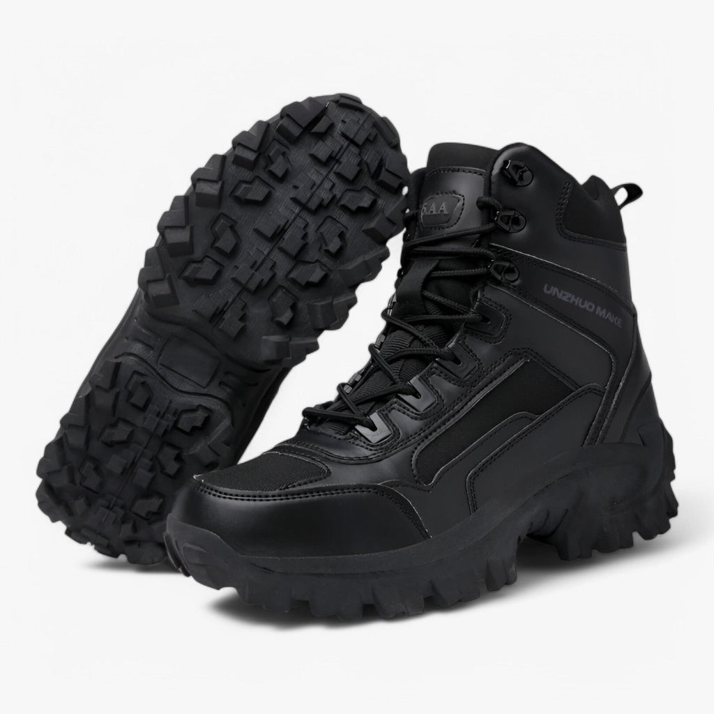 Tactical Boots with Shock-Absorbing Sole