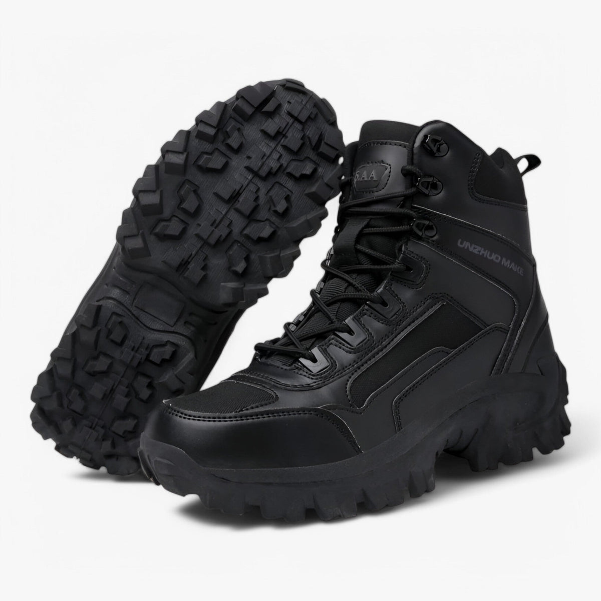 Tactical Boots with Shock-Absorbing Sole