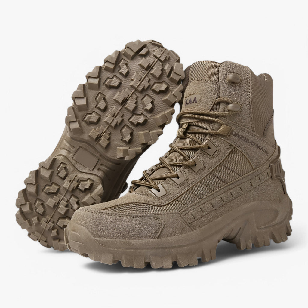 Tactical Boots with Shock-Absorbing Sole