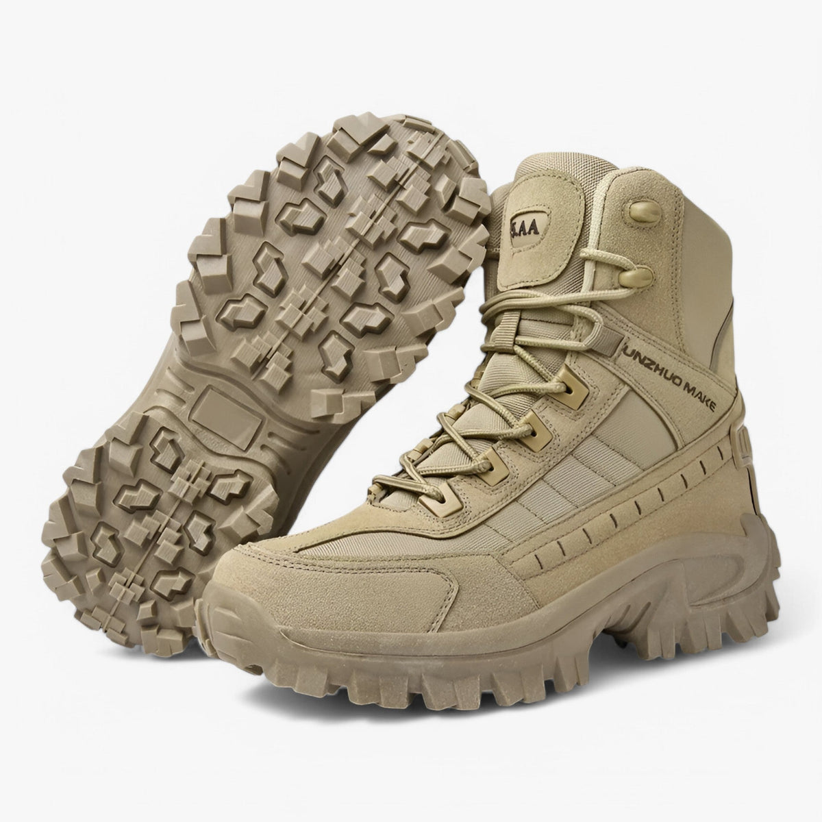 Tactical Boots with Shock-Absorbing Sole