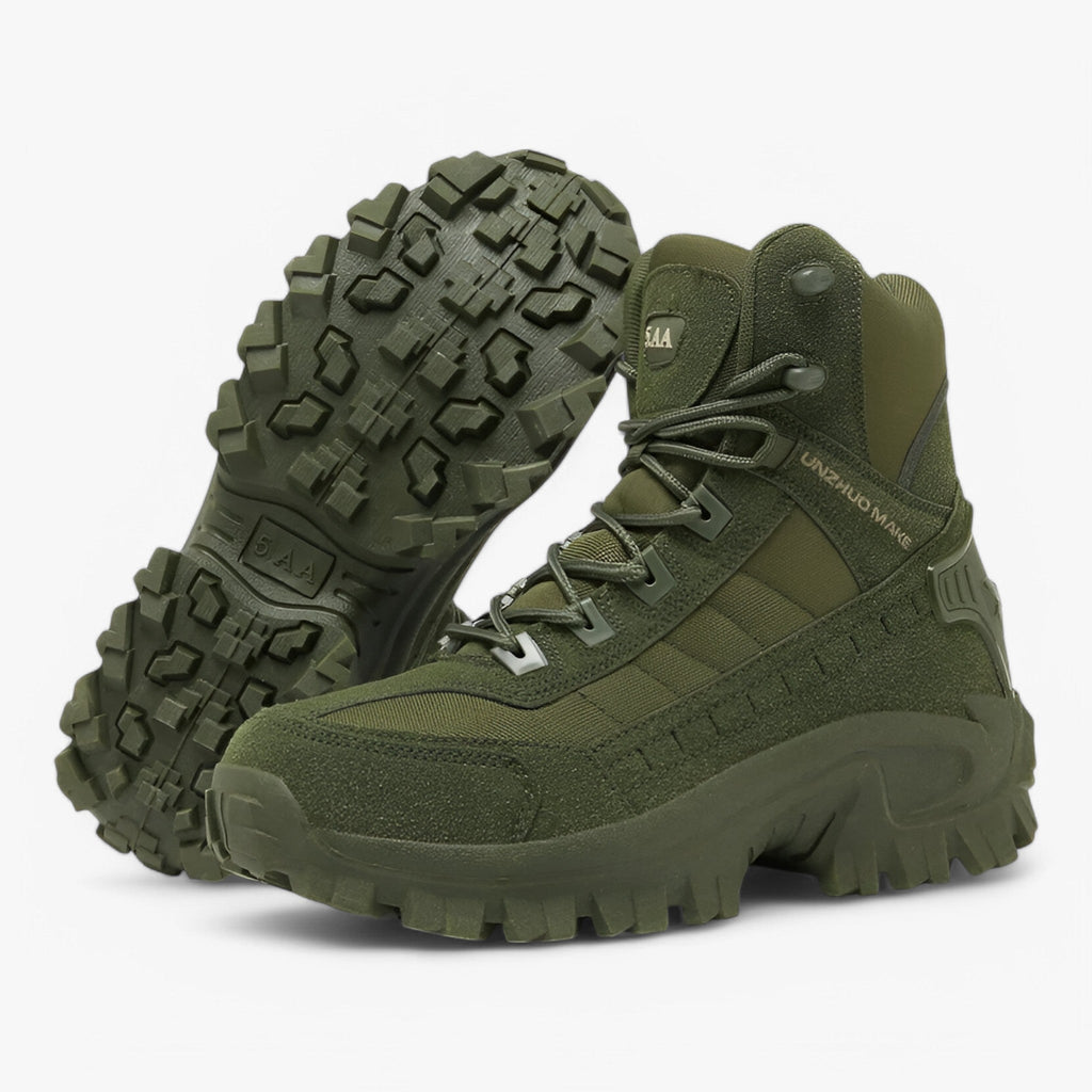 Tactical Boots with Shock-Absorbing Sole