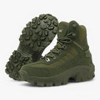 Tactical Boots with Shock-Absorbing Sole