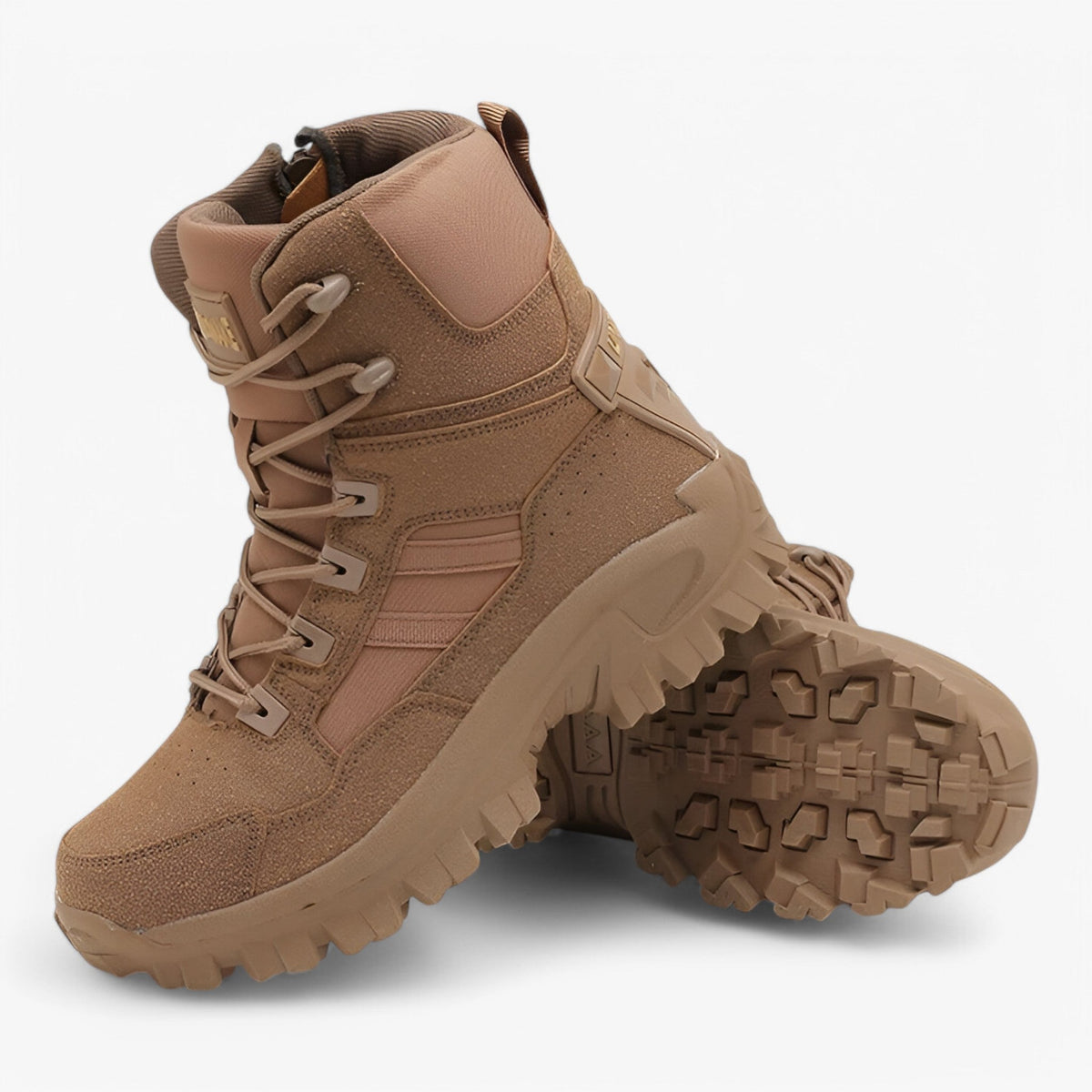 Tactical Boots with Shock-Absorbing Sole