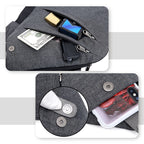 Bolso de hombro antirrobo con transporte ergonómico