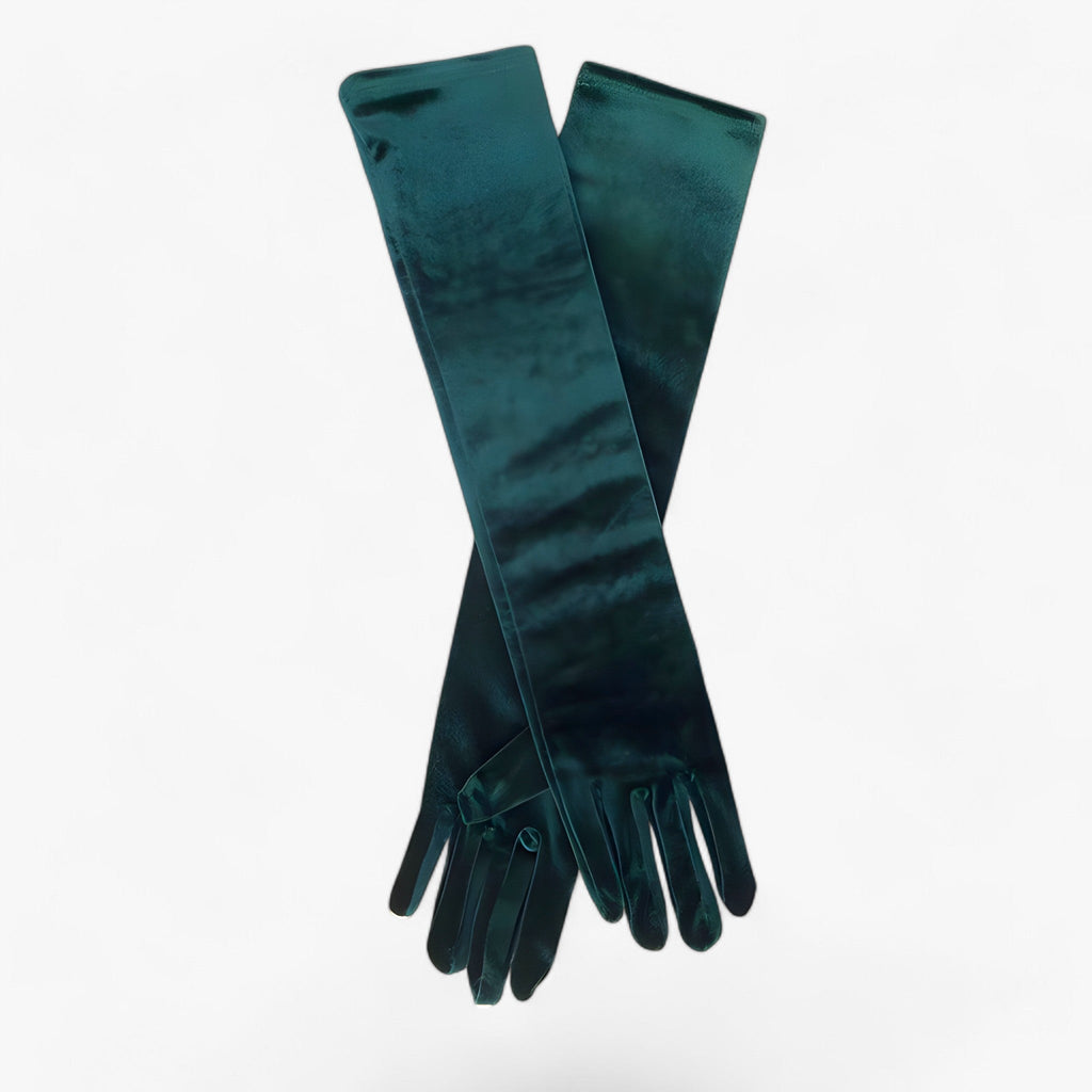 Velvet Gloves with Soft Lining and Retro-Inspired Style