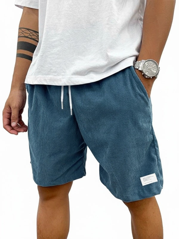 Relaxed Fit Shorts with Elastic Drawstring Waist