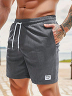 Relaxed Fit Shorts with Elastic Drawstring Waist