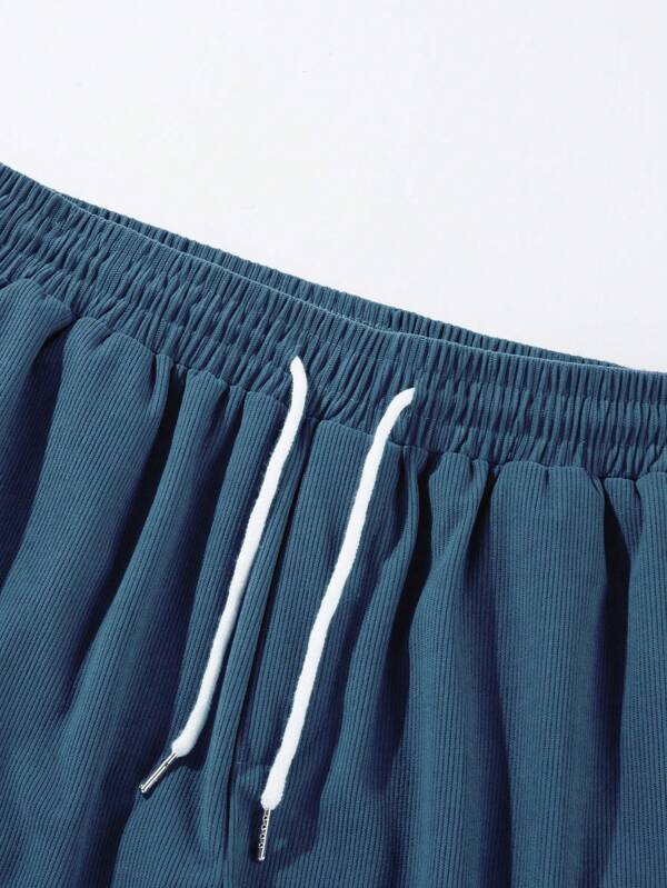 Relaxed Fit Shorts with Elastic Drawstring Waist