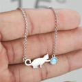Vintage-Style Cat Pendant Necklace with Playful Charm