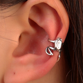 Vintage-Style Frog Earrings in Silver Colour with Quirky Charm