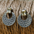 Vintage-Style Moon Earrings in Silver Colour with Celestial Feel
