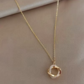 Modern Rope Chain Necklace with Twisted Texture and Bright Shine
