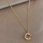 Modern Rope Chain Necklace with Twisted Texture and Bright Shine