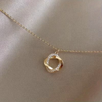 Modern Rope Chain Necklace with Twisted Texture and Bright Shine