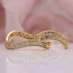 Vintage-Style Scroll Earrings with Ornate Curling Design