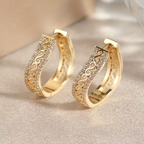 Vintage-Style Scroll Earrings with Ornate Curling Design