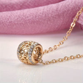 Vintage-Style Sphere Pendant Necklace with Rounded Form