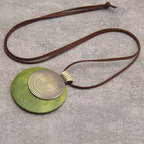 Spiral Pendant Necklace with Balanced Flowing Design